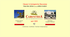 Desktop Screenshot of carinthia-meisterwerkhaus.at